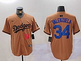 Men's Los Angeles Dodgers #34 Toro Valenzuela Number Olive Cool Base Limited Stitched Jersey,baseball caps,new era cap wholesale,wholesale hats